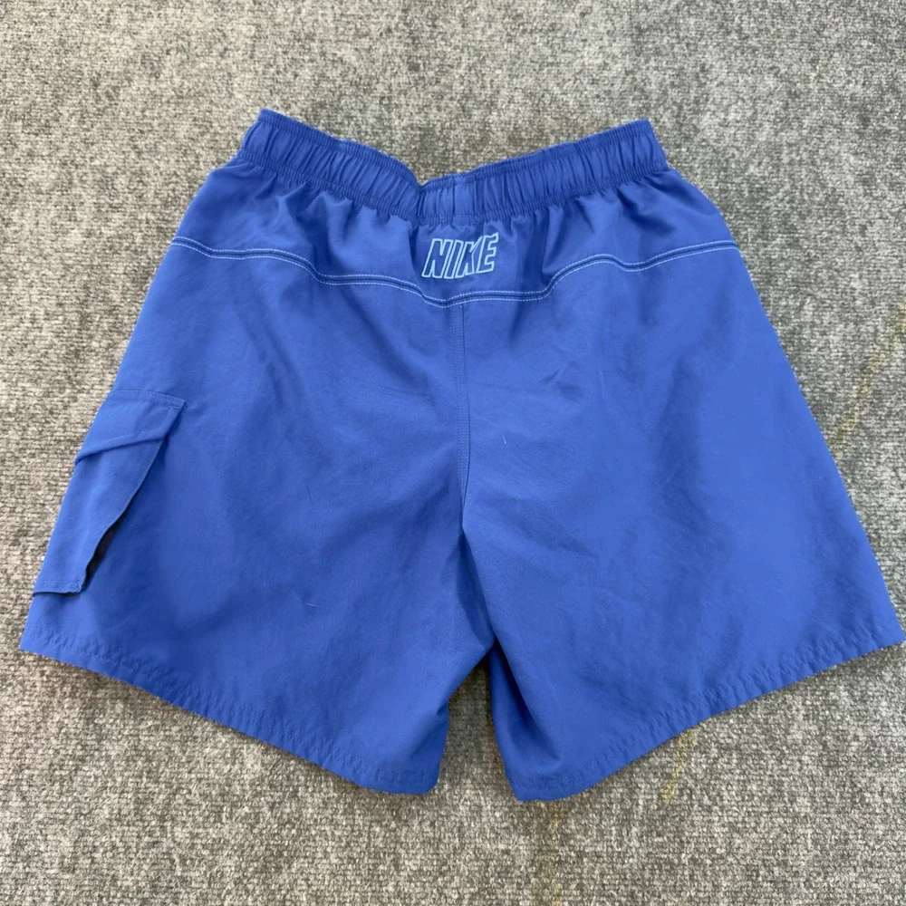 Nike Cargo Swim Trunks Board Shorts Blue Size Small
